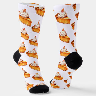 Chaussette Motif à Citrouille à d'aquarelle