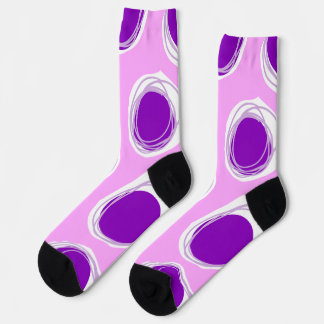 Chaussette Motif à pois violet