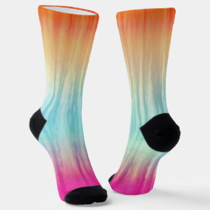 Chaussette Motif Abstrait multicolore