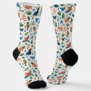 Chaussette Motif animal de la forêt tropicale
