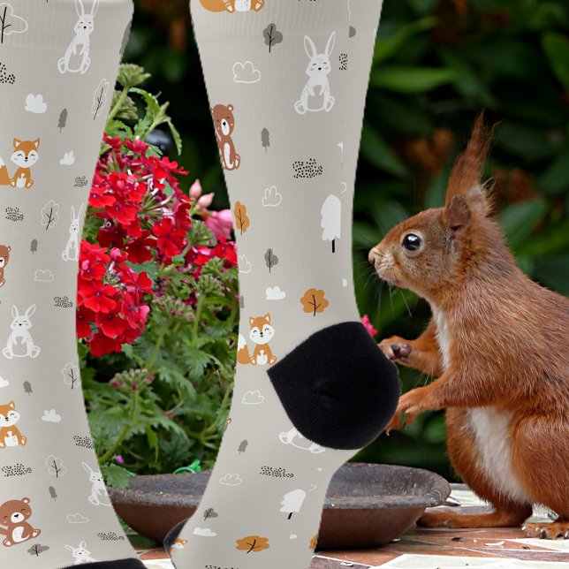 Chaussette Motif animal Whimsical Woodland (Créateur téléchargé)