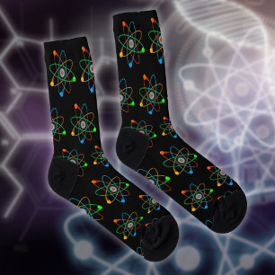Chaussette Motif Atomique Moderne et Cool Science