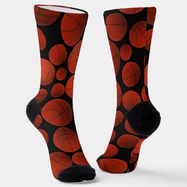 Chaussette Motif Basketballs (Angulaire)