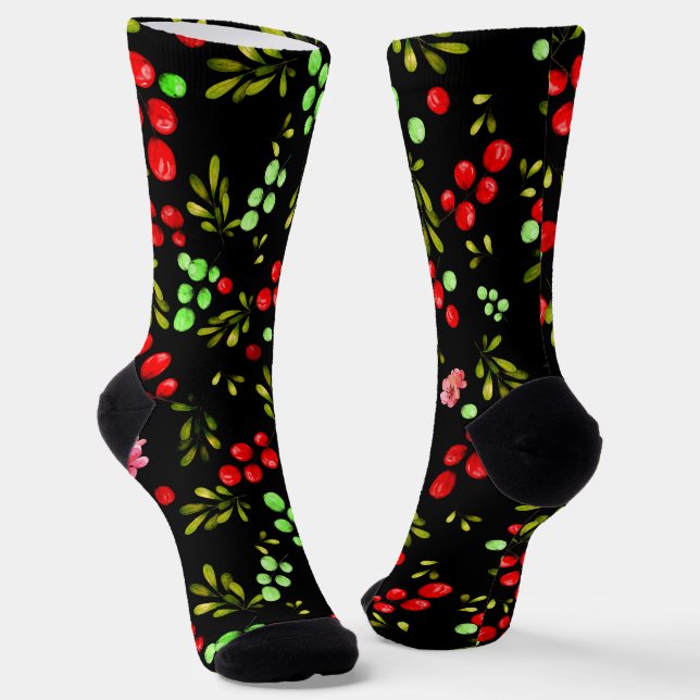 Chaussette Motif Berries (Angulaire)