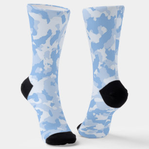 Chaussette Motif Camouflage Pastel Blue Camo
