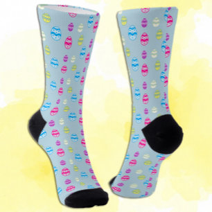 Chaussette Motif coloré des oeufs de Pâques