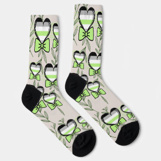 Chaussette motif corazones