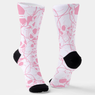 Chaussette Motif crâne couleur Pastel personnalisé