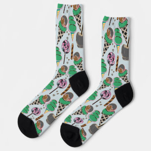 Chaussette Motif crème glacée   motif Lollies   lollipop 30