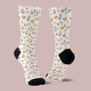 Chaussette Motif Cupcake