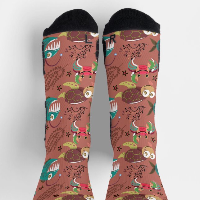 Chaussette Motif d'animaux aquatiques | vie sous-marine en me (Haut)