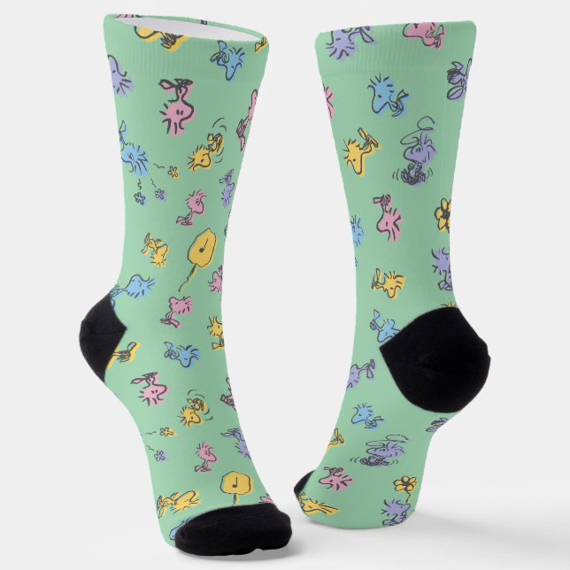 Chaussette Motif d'art de la Pop de sucre Woodstock (Angulaire)