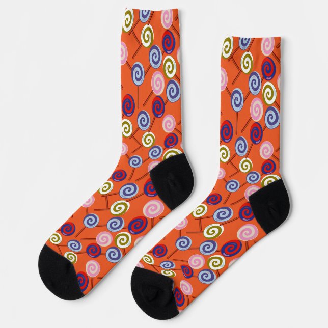 Chaussette Motif de bonbons | motif Lollies | Lollipop 42 Sho (Gauche)