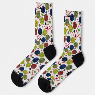 Chaussette Motif de bonbons motif Lollies lollipop 48 Squ