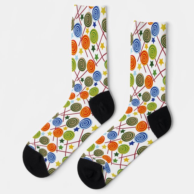 Chaussette Motif de bonbons | motif Lollies | lollipop 61 Bai (Gauche)
