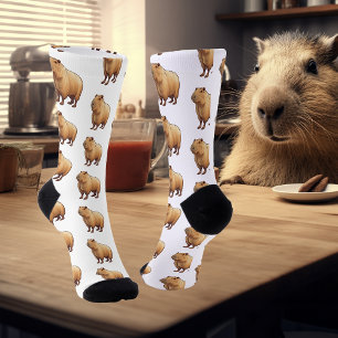 Chaussette Motif de capybara mignon