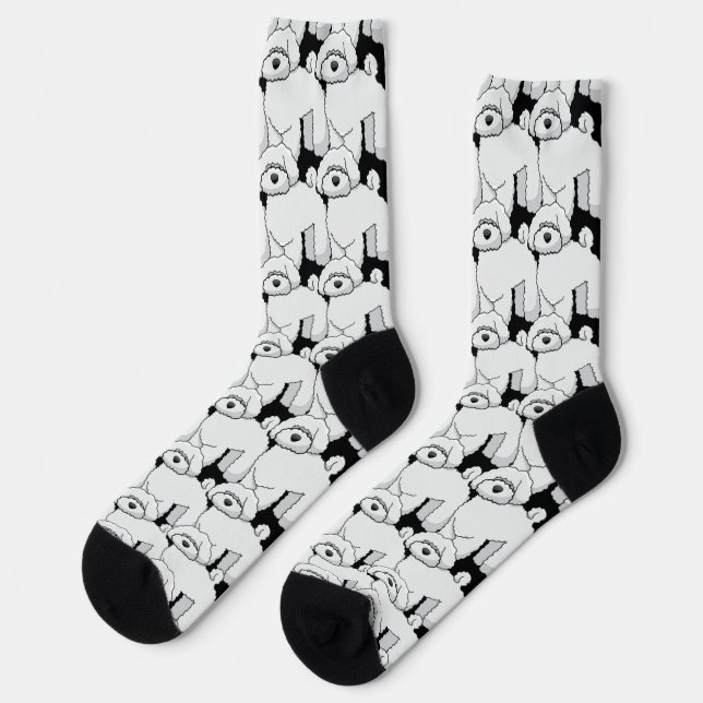 Chaussette Motif de chien mignon Floofy (Gauche)