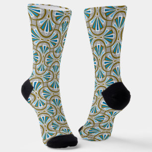 Chaussette Motif de couleur Art déco.