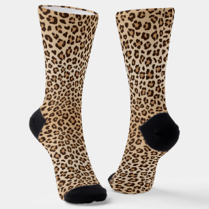 Chaussette Motif de design imprimé léopard exotique