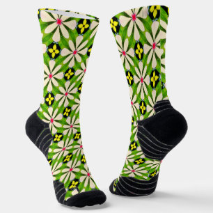Chaussette Motif de fleurs esthétiques