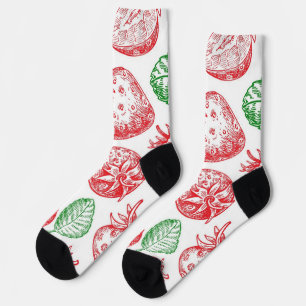 Chaussette Motif de fraises