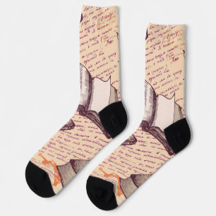 Chaussette Motif de livre