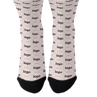 Motif de logo d'entreprise rose blush promotionnel