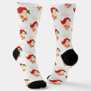 Chaussette Motif de Noël du Père Noël / Style Vintage