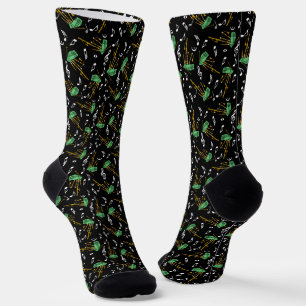 Chaussette Motif de note musicale Bagpipes