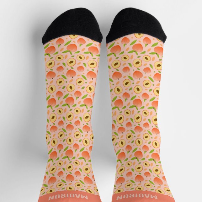 Chaussette Motif de recherche de nom personnalisé (Haut)