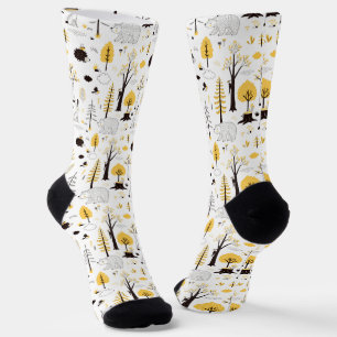 Chaussette Motif de scène de Golden Woods