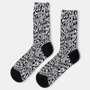 Chaussette Motif de structure folle 060423