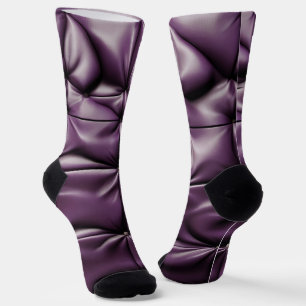 Chaussette Motif de texture en cuir transparent