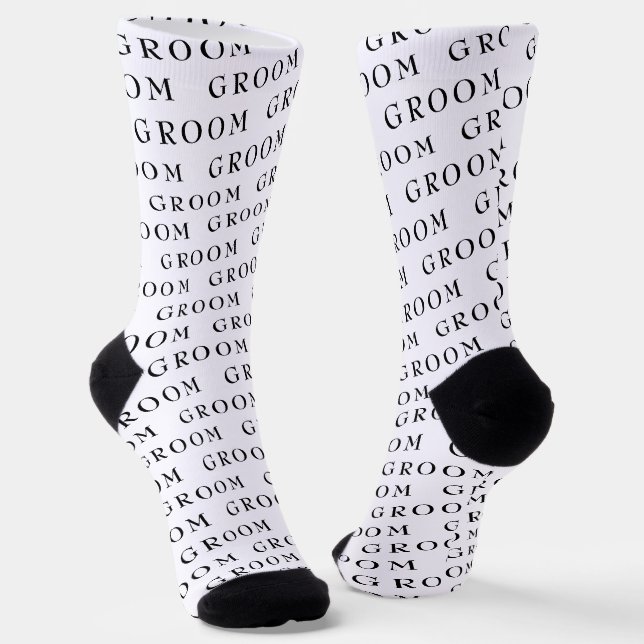 Chaussette Motif de typographie moderne de chambre (Angulaire)
