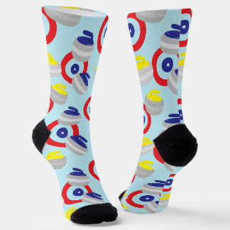 Chaussette Motif des pierres et cibles de curling