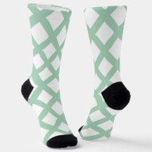 Motif diamant à carreaux vert et blanc