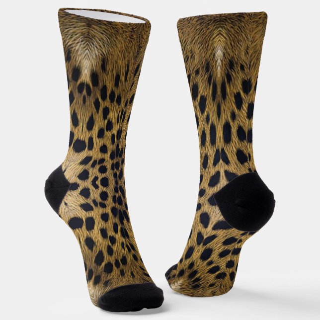Chaussette Motif d'impression Cheetah (Angulaire)