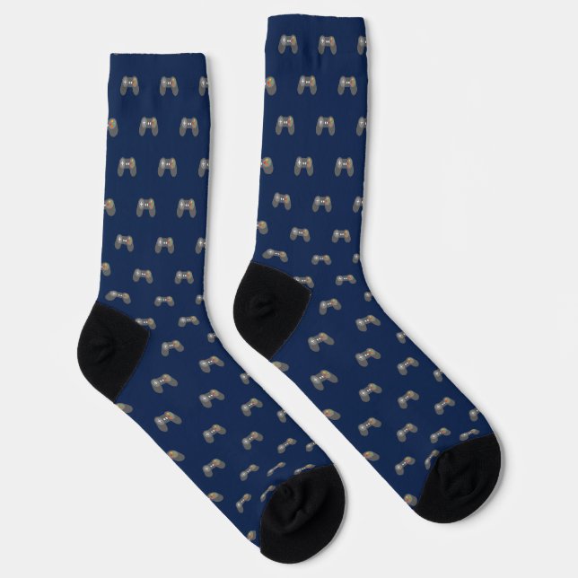 Chaussette Motif du contrôleur de jeu vidéo rétroactif (Droite)