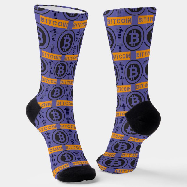 Chaussette Motif du logo Bitcoin (Angulaire)