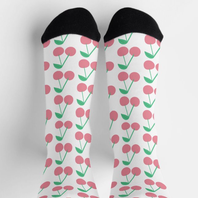 Chaussette Motif du marché des fruits de cerises (Haut)