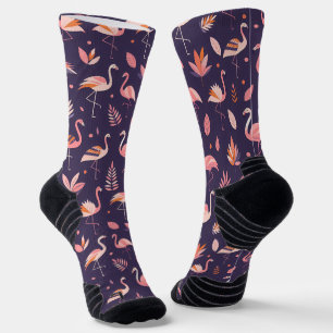 Chaussette Motif Flamant rose Paradise