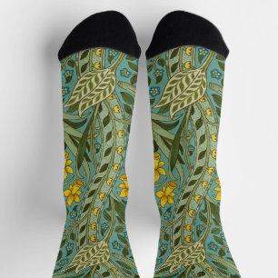 Chaussette Motif floral classique Narcisse de William Morris