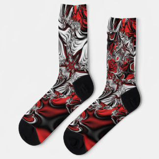 Chaussette motif fractal