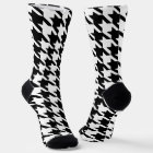 Motif Houndstooth noir et blanc