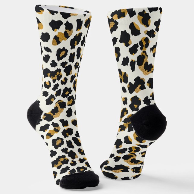 Chaussette Motif Leopard classique (Angulaire)