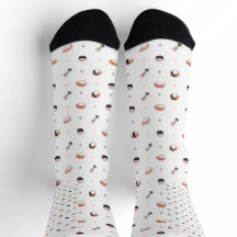 Motif minimaliste de sushi kawaii, nourriture japo