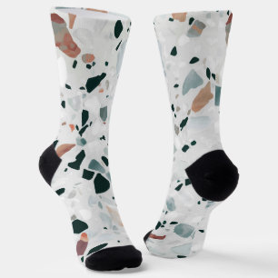 Chaussette Motif moderne Abstrait Terrazzo