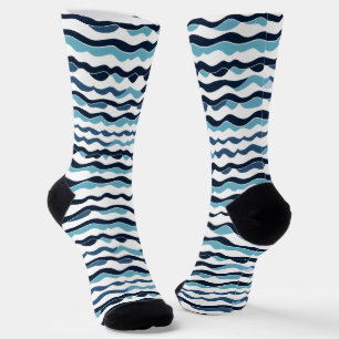 Chaussette Motif ondulé vague