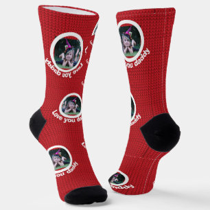 Chaussette Motif photo personnalisé cadeau pour chaussettes p