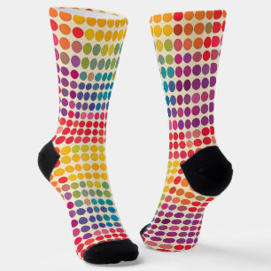 Chaussette Motif Rainbow Dot Abstrait